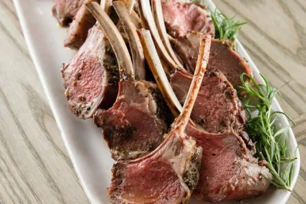 Lamb at Byron's Meats butchery, Bulawayo