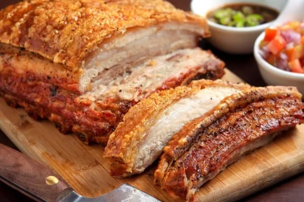 Pork at Byron's Meats butchery, Bulawayo